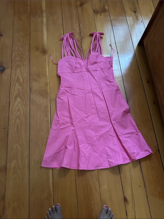 Moschino Dresses & Skirts - Moschino Hot Pink Lined Dress with Label